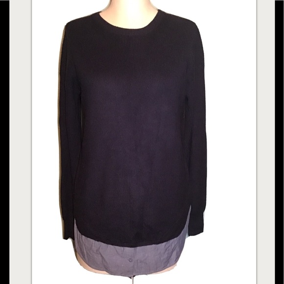 Whistles Sweaters - Whistles navy blue long sleeve sweater siz…